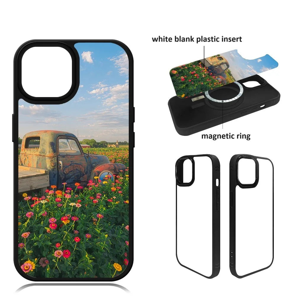 Custom black MagSafe phone case -IPHONE
